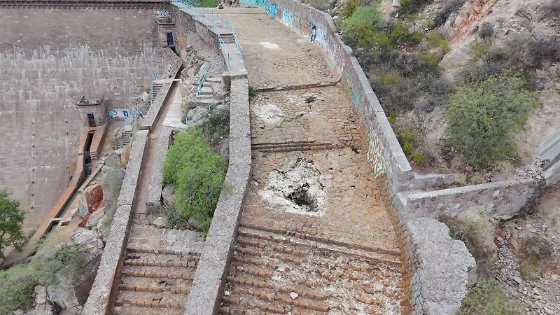 Presa San José. deterioro